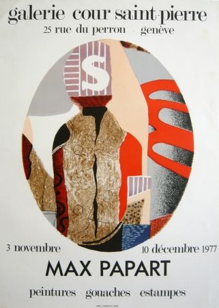 リトグラフ Papart - Exposition genvève 1976