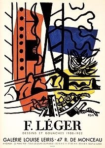 リトグラフ Leger - Exposition Louise Leiris 1958
