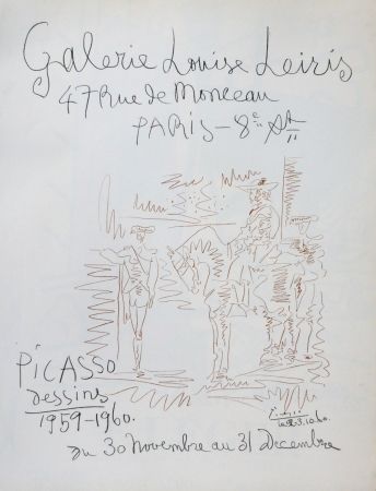 リトグラフ Picasso - Exposition louise leiris 1960