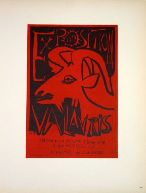 リトグラフ Picasso (After) - Exposition Vallauris 1952