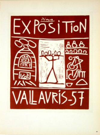 リトグラフ Picasso (After) - Exposition Vallauris 1957