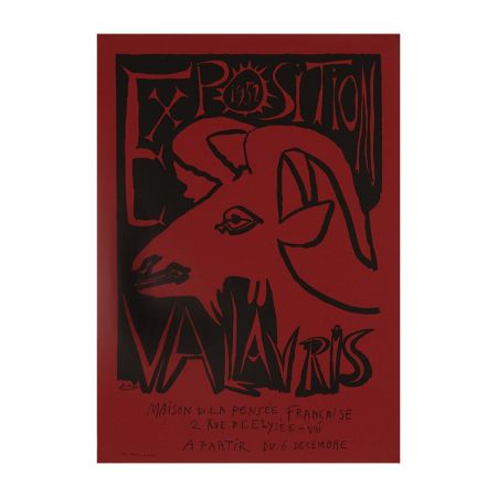 リトグラフ Picasso - Exposition Vallauris, Maison de la Pensée Française, Paris , 1952