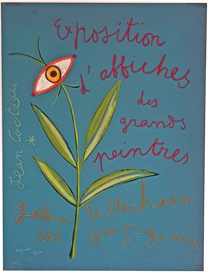 リトグラフ Cocteau - Expositions D'affiches des Grands Peintre 
