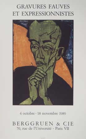 挿絵入り本 Heckel - Expressionisme, Portrait d'Homme