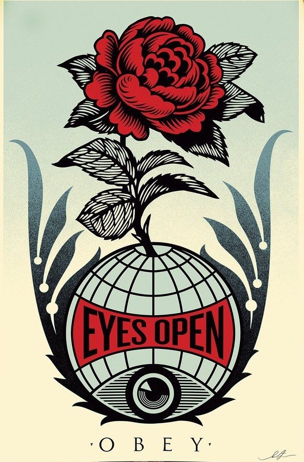 リトグラフ Fairey - Eyes Open 