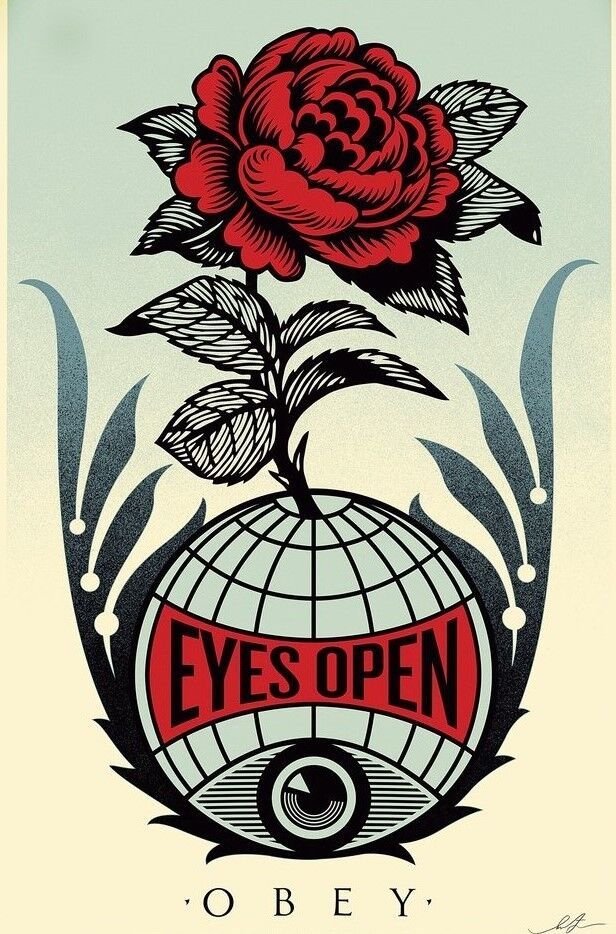 リトグラフ Fairey - Eyes Open
