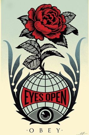 リトグラフ Fairey - Eyes Open