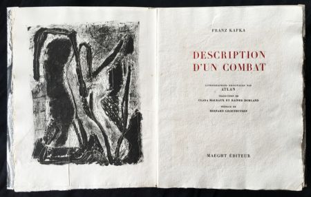 挿絵入り本 Atlan - F. Kafka. DESCRIPTION D'UN COMBAT. Lithographies originales d'Atlan (1946)