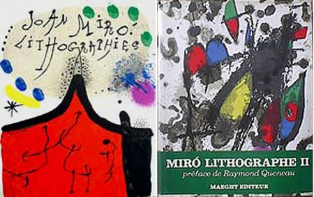 挿絵入り本 Miró - F. Mourlot. - P. Cramer: MIRO LITHOGRAPHE I - IV. 1930 - 1972 (catalogue raisonné des lithographies 1930-1972)