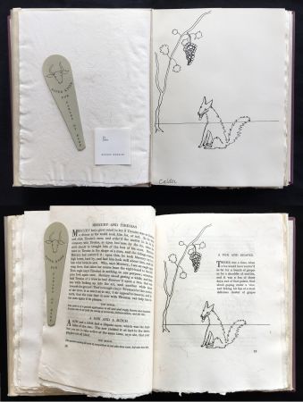 挿絵入り本 Calder - FABLES OF ÆSOP (1931), 1 des 50 avec dessin original.