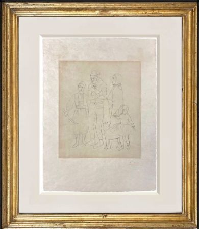 彫版 Picasso - Family of saltimbanqui