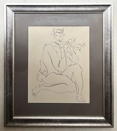 ポイントーセッシュ Picasso - FAUNE À LA FLÛTE DOUBLE (Deux Contes, 1948)
