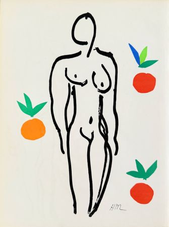 リトグラフ Matisse - Femme