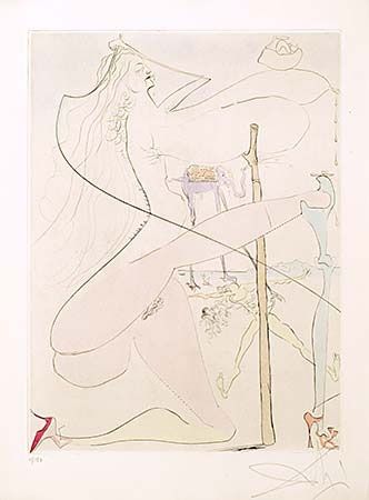 彫版 Dali - Femme a la Bequille (Woman with Crutch)