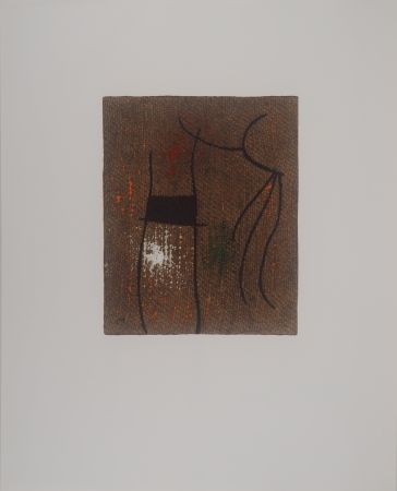 リトグラフ Miró -  Femme abstraite