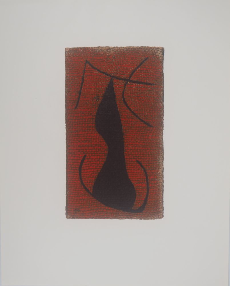 リトグラフ Miró - Femme allongée