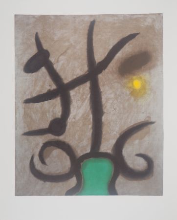 リトグラフ Miró - Femme assise