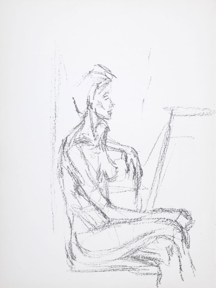 リトグラフ Giacometti - Femme assise, 1961