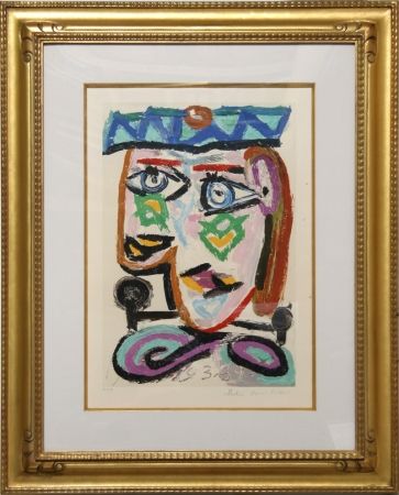 リトグラフ Picasso - Femme au Beret