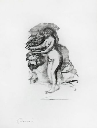 リトグラフ Renoir - 	Femme au cep de vigne (Woman by the Grapevine)