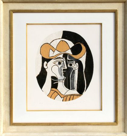 リトグラフ Picasso (After) - Femme au Chapeau