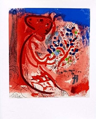 リトグラフ Chagall - Femme au Double Profil