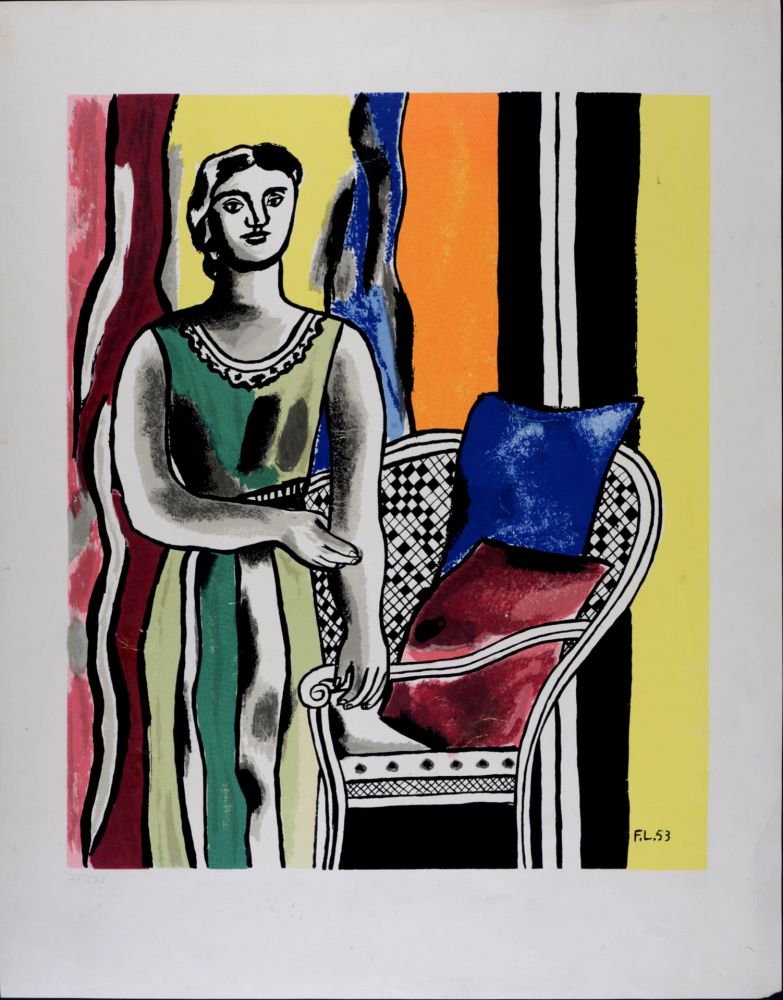 シルクスクリーン Leger - Femme au fauteuil, 1953