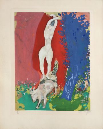リトグラフ Chagall - Femme de Cirque (Circus Woman)