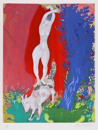 リトグラフ Chagall - Femme de Cirque (Circus Woman), c. 1960