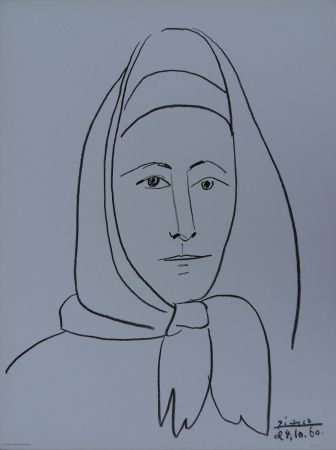 リトグラフ Picasso - Femme d'Espagne