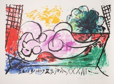 リトグラフ Picasso - Femme Endormie