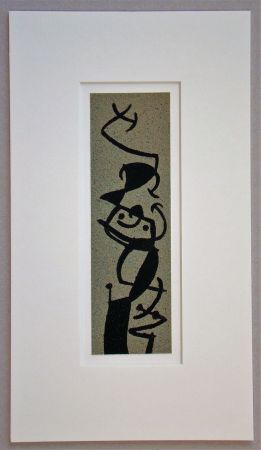 ステンシル Miró - Femme et Oiseau I