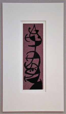 ステンシル Miró - Femme et Oiseau II