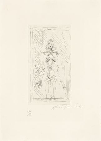 彫版 Giacometti - Femme nue de face à mi-corps