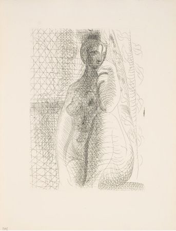 彫版 Picasso - Femme nue, la jambe pliée (Suite Vollard 8)