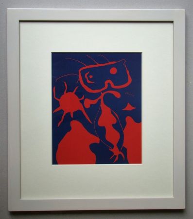 リノリウム彫版 Miró - Femme pour XXe Siècle