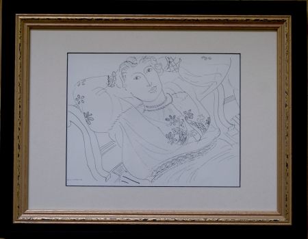 オフセット Matisse - Femme sur chaise longue