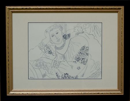 オフセット Matisse - Femme sur chaise longue
