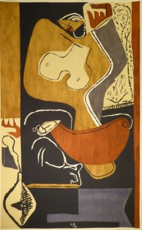 リトグラフ Le Corbusier - Femme à la main levée