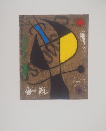 リトグラフ Miró - Femme à la victoire