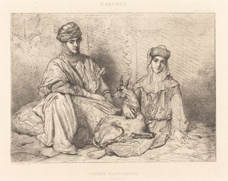 彫版 Chassériau - Femmes mauresques (de Constantine)