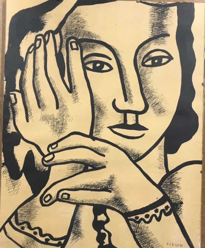 多数の Leger - Fernand Léger (1881-1955). et Louis Aragon (1897-1982). 