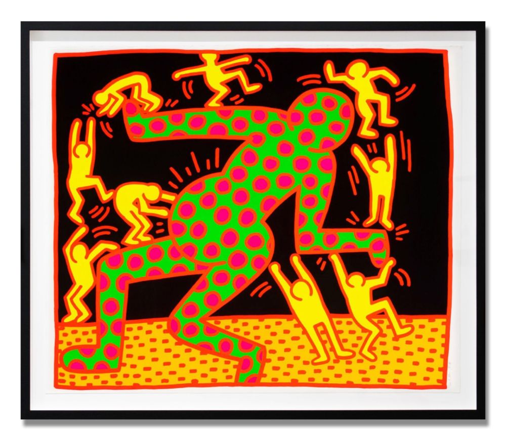 シルクスクリーン Haring - Fertility 3