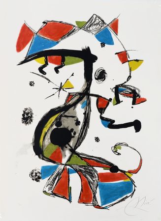 リトグラフ Miró - Festa Major