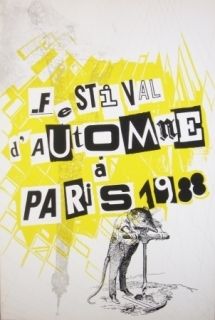 シルクスクリーン Polke - Festival d'automne à Paris 1988