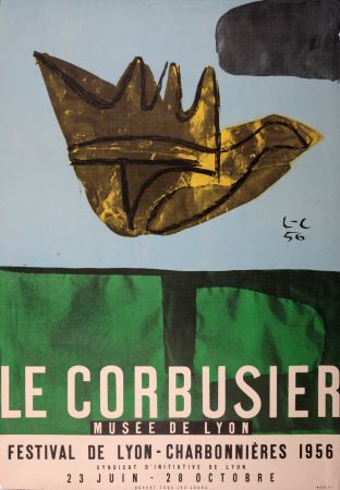 リトグラフ Le Corbusier - Festival de Lyon - Charbonnières, Musée de Lyon