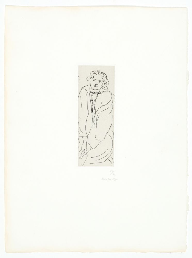 彫版 Matisse - Figure au peignoir