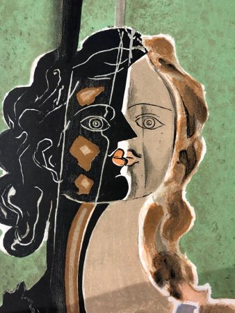 リトグラフ Braque - Figure fragments