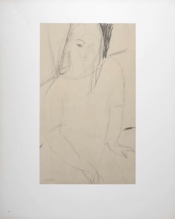 リトグラフ Modigliani - Figure féminine