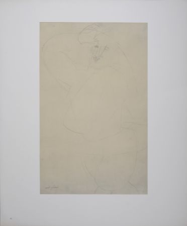 リトグラフ Modigliani - Figure of Man Dancing